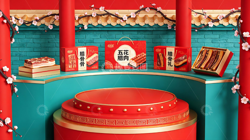 高清大图下载【趣麦麦图】节日礼盒陈列展示