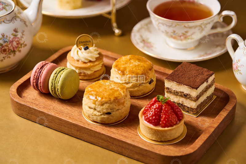 高清大图下载【趣麦麦图】精致下午茶甜点摆盘