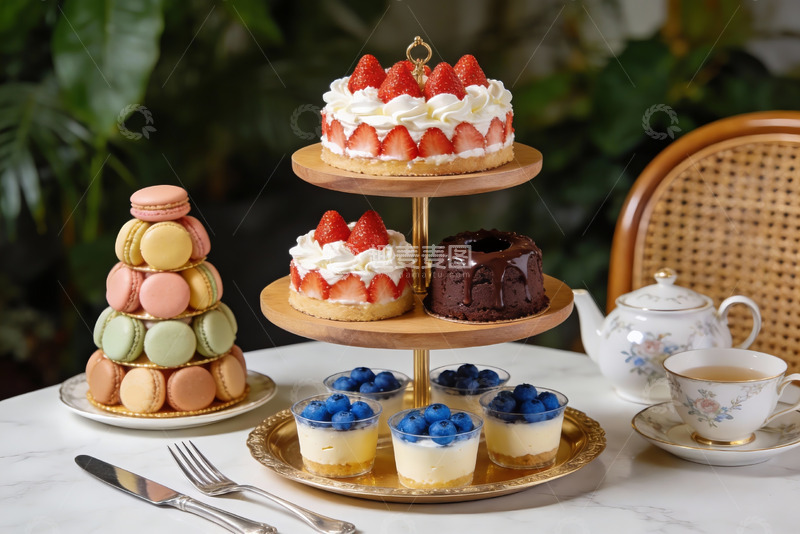 高清大图下载【趣麦麦图】精致甜点与下午茶摆盘