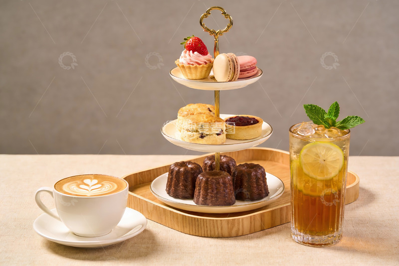 高清大图下载【趣麦麦图】下午茶甜点与饮品精美摆盘
