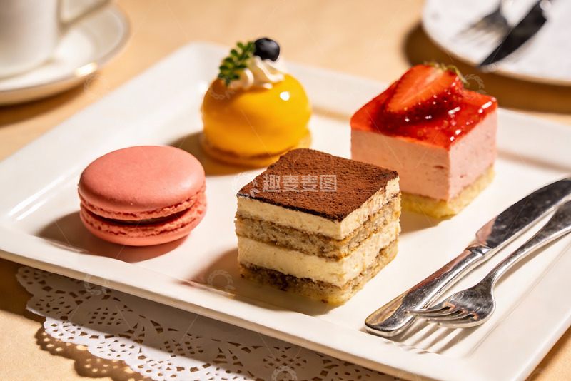 高清大图下载【趣麦麦图】精致甜点摆盘
