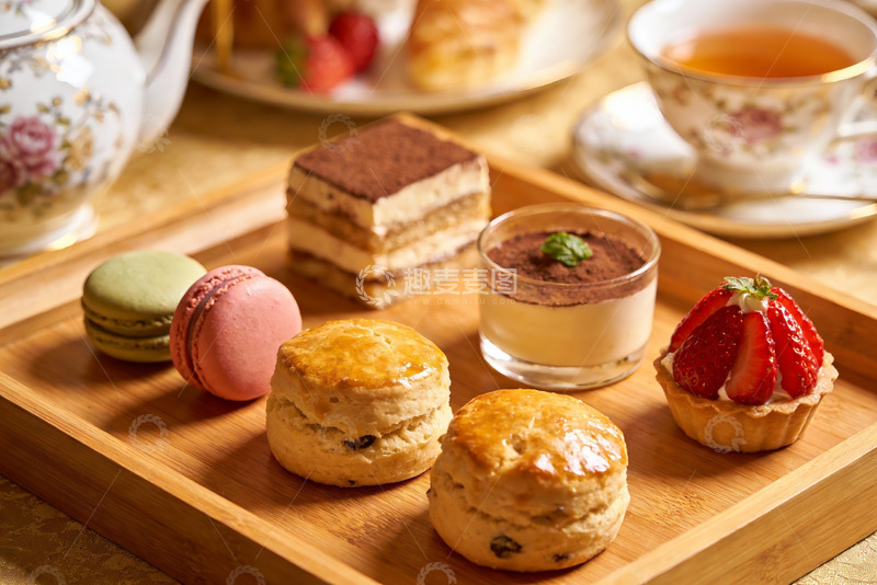 高清大图下载【趣麦麦图】精致下午茶甜点摆盘