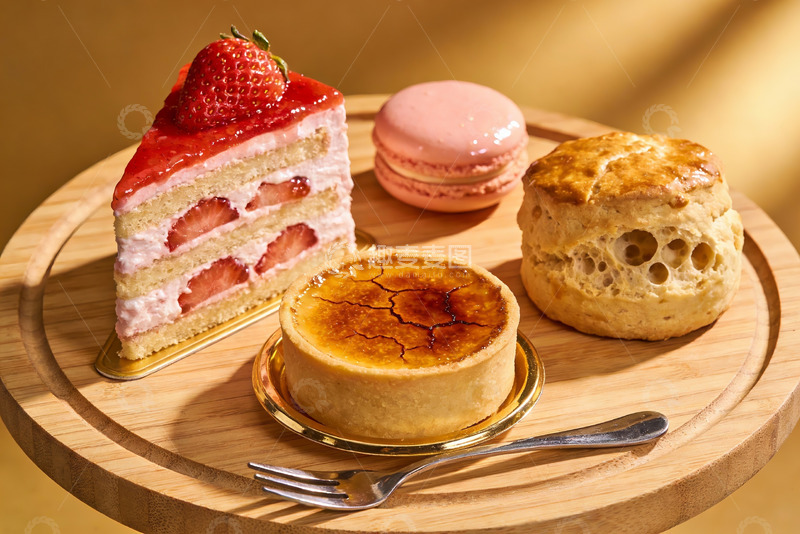 高清大图下载【趣麦麦图】四种甜点摆盘精美诱人