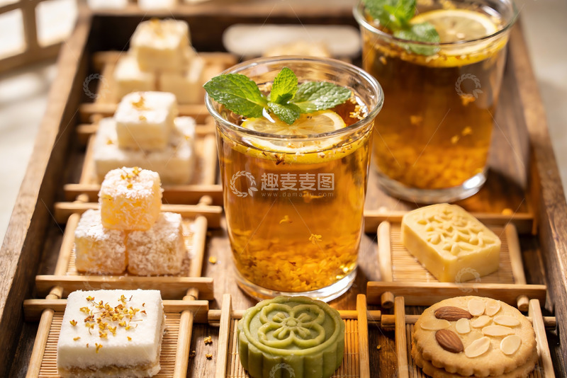 高清大图下载【趣麦麦图】中式茶点摆盘精美诱人