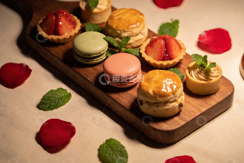 高清大图下载【趣麦麦图】精致甜点摆盘