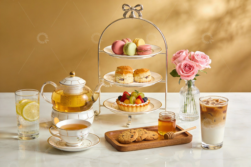 高清大图下载【趣麦麦图】精致下午茶摆盘