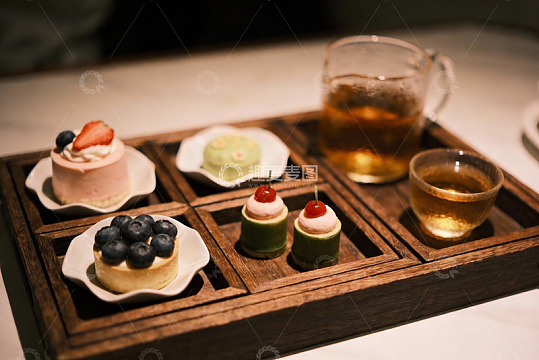 精致茶点摆盘