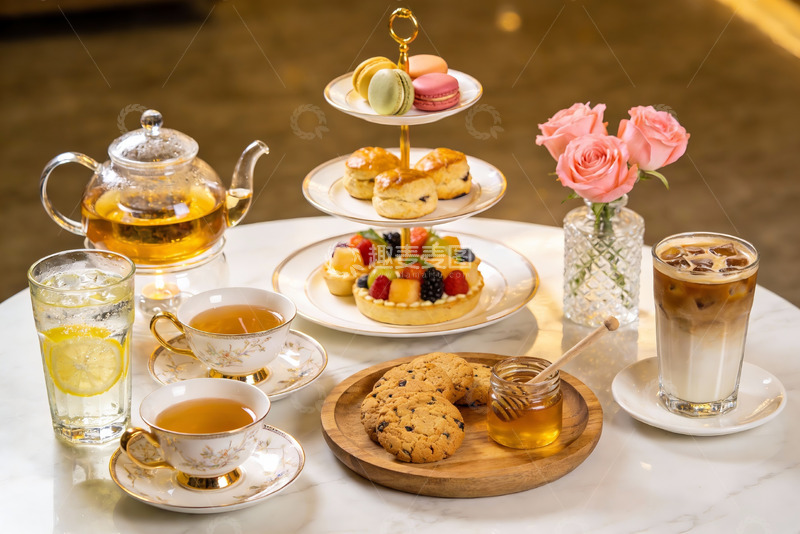高清大图下载【趣麦麦图】精致下午茶摆盘