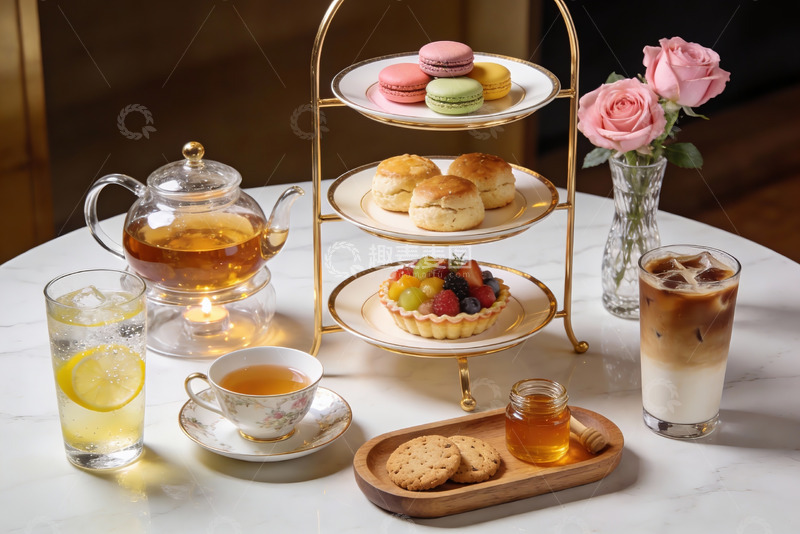 高清大图下载【趣麦麦图】精致下午茶摆盘