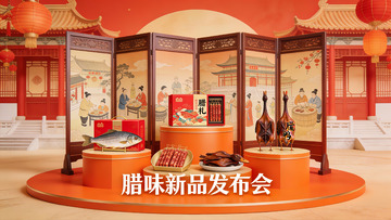 腊味新品发布会现场展示