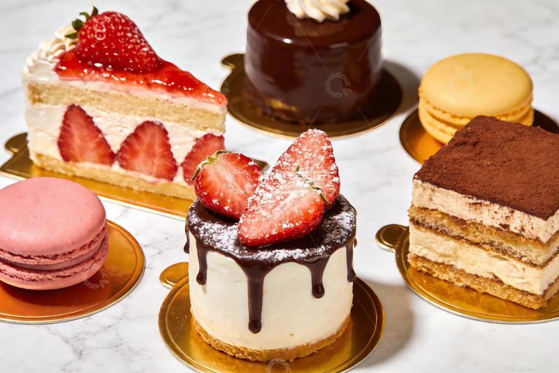 高清大图下载【趣麦麦图】多种精致甜点摆盘展示
