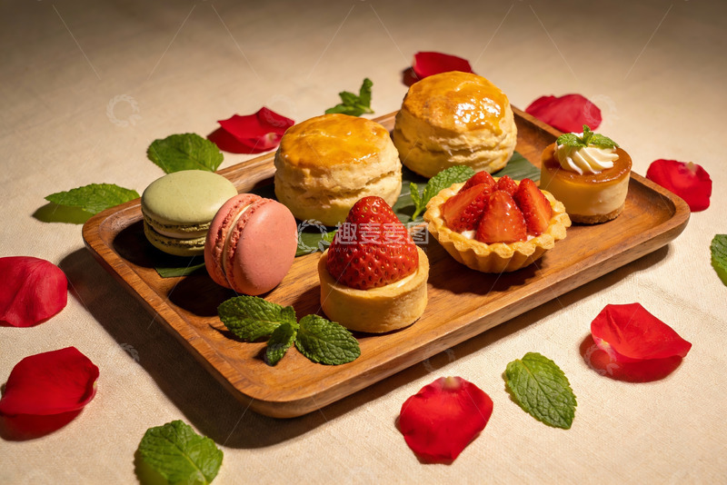 高清大图下载【趣麦麦图】精致甜点摆盘诱人美味