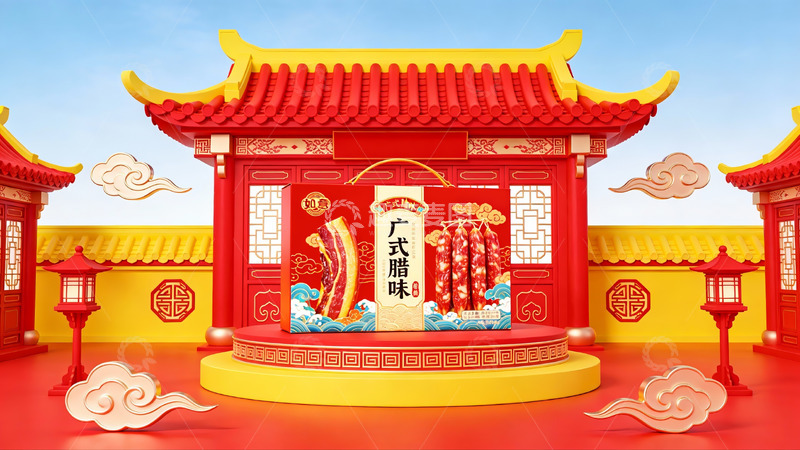 高清大图下载【趣麦麦图】中式传统建筑场景展示