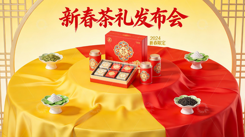 高清大图下载【趣麦麦图】新春茶礼发布会现场展示
