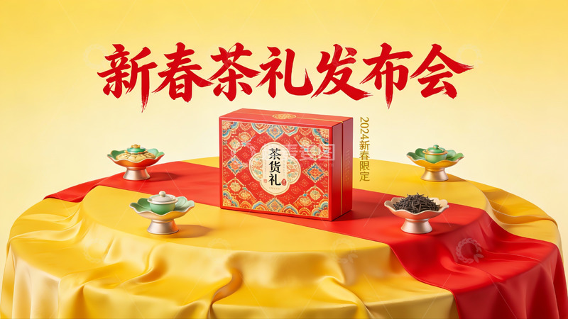 高清大图下载【趣麦麦图】新春茶礼发布会现场展示