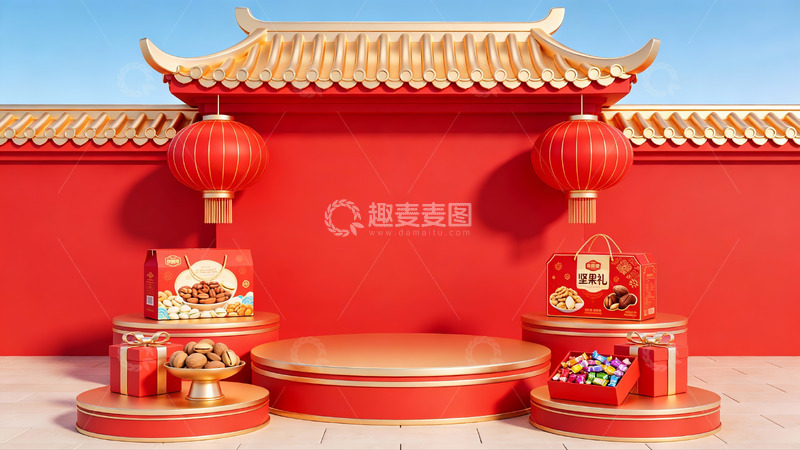 高清大图下载【趣麦麦图】中式节日场景展示