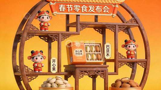 春节零食发布会展示