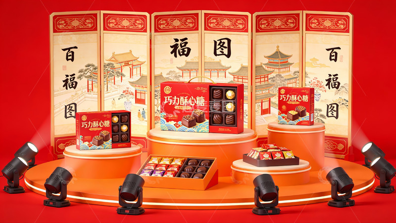 高清大图下载【趣麦麦图】巧克力礼盒节日展示