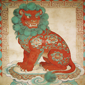 中国传统瑞兽壁画艺术
