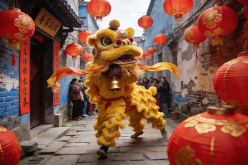 古巷舞狮迎新春