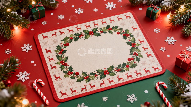 高清大图下载【趣麦麦图】圣诞主题装饰摆拍