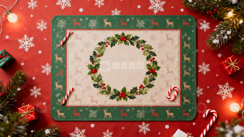 高清大图下载【趣麦麦图】圣诞主题餐桌布置