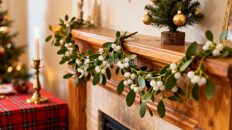 高清大图下载【趣麦麦图】圣诞装饰温馨家居场景