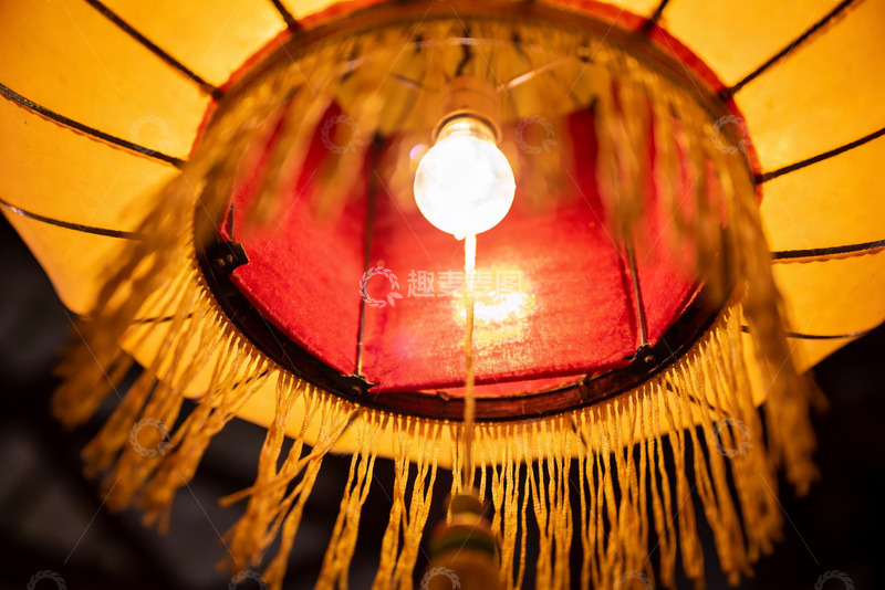 高清大图下载【趣麦麦图】古色古香灯笼内部特写