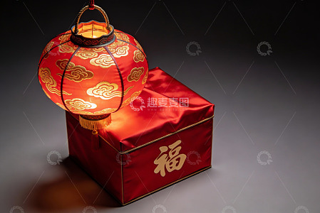 红灯笼配福字礼盒
