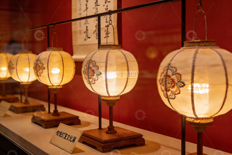 高清大图下载【趣麦麦图】传统灯笼展览精美灯饰