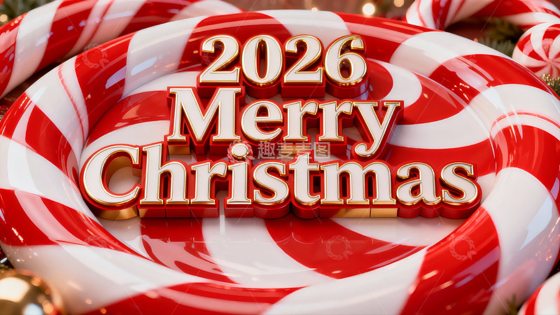 高清大图下载【趣麦麦图】圣诞糖果主题节日装饰