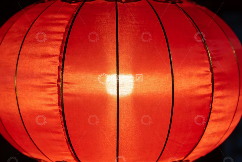 高清大图下载【趣麦麦图】红色灯笼特写光影效果