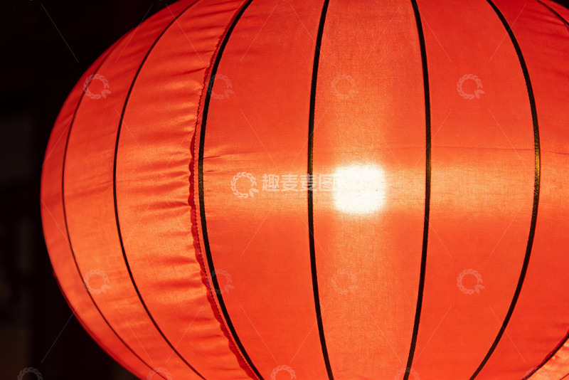 高清大图下载【趣麦麦图】红色灯笼特写光影效果