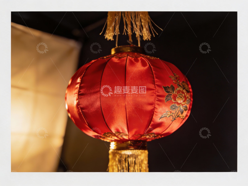 高清大图下载【趣麦麦图】红色灯笼细节特写