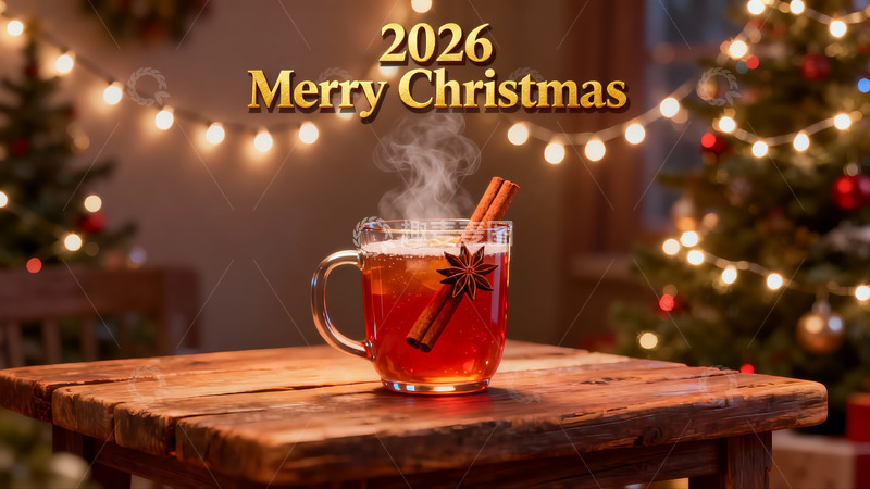 高清大图下载【趣麦麦图】圣诞热饮温馨节日氛围