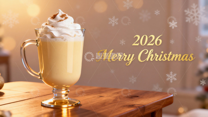 高清大图下载【趣麦麦图】圣诞饮品杯配节日祝福
