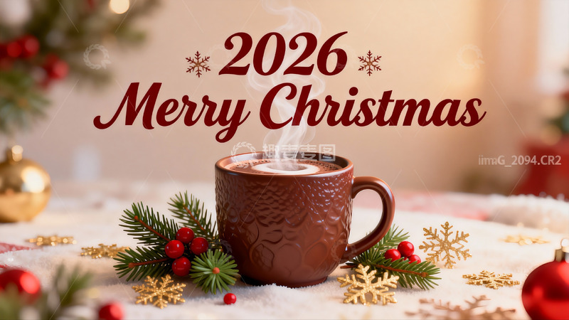 高清大图下载【趣麦麦图】圣诞热饮温馨场景