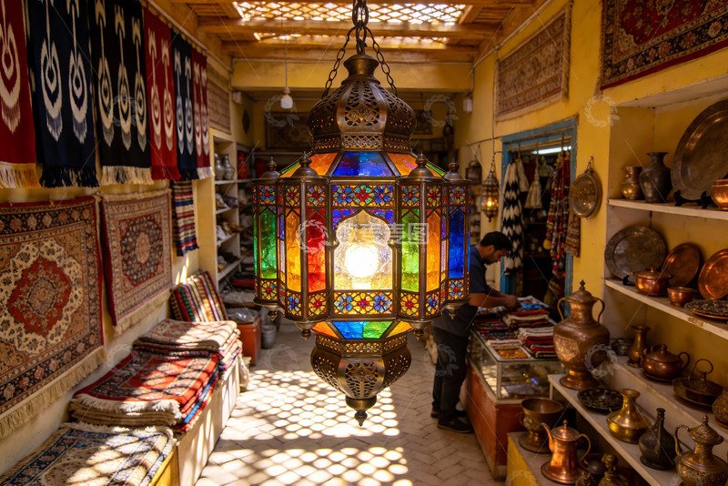 高清大图下载【趣麦麦图】色彩斑斓的异域风情店铺