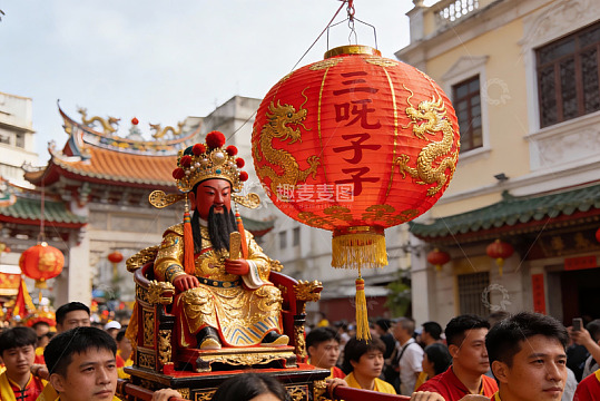 传统节日庆典中的神像巡游