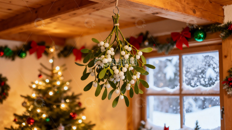 高清大图下载【趣麦麦图】圣诞室内装饰挂枝