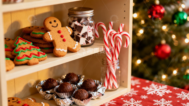 高清大图下载【趣麦麦图】圣诞节日美食摆设