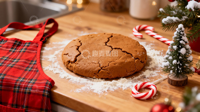 高清大图下载【趣麦麦图】圣诞厨房糕点与装饰