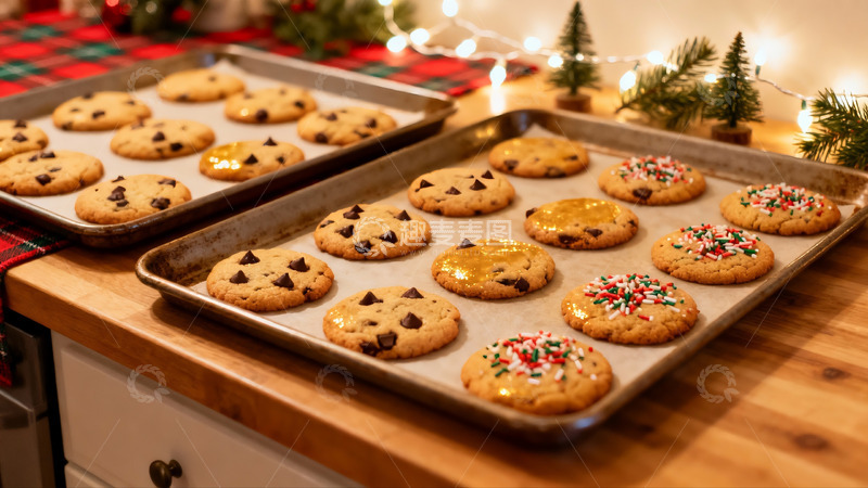 高清大图下载【趣麦麦图】节日饼干摆盘温馨诱人