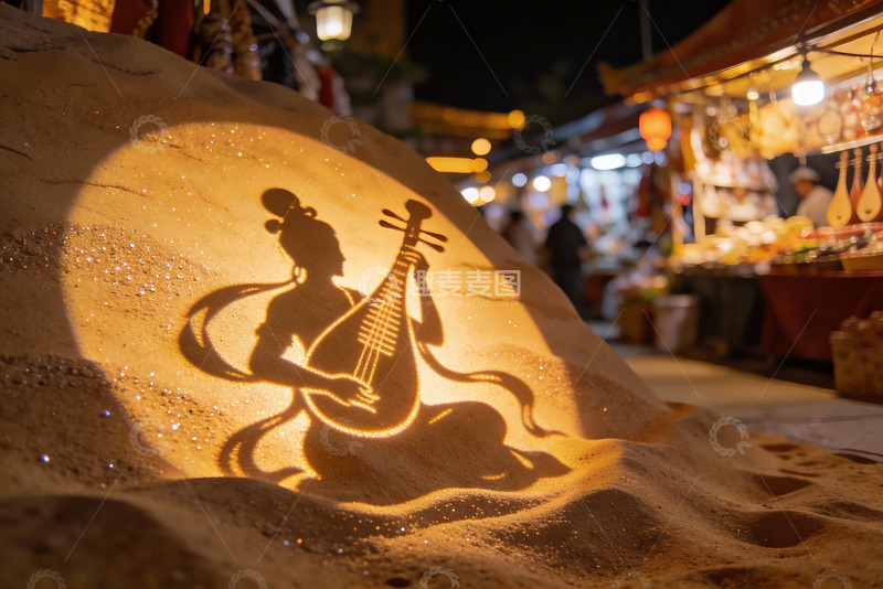 高清大图下载【趣麦麦图】夜市沙雕光影艺术