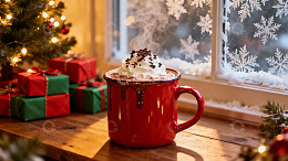 圣诞热饮与节日礼物