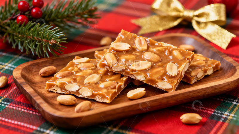 高清大图下载【趣麦麦图】花生糖圣诞装饰摆盘