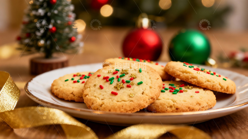 高清大图下载【趣麦麦图】圣诞饼干点缀节日氛围