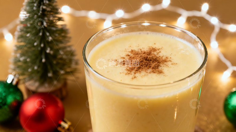 高清大图下载【趣麦麦图】节日饮品点缀圣诞装饰