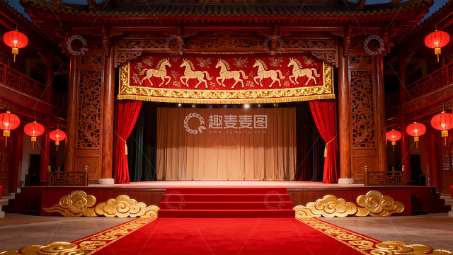 古典中式舞台华丽装饰