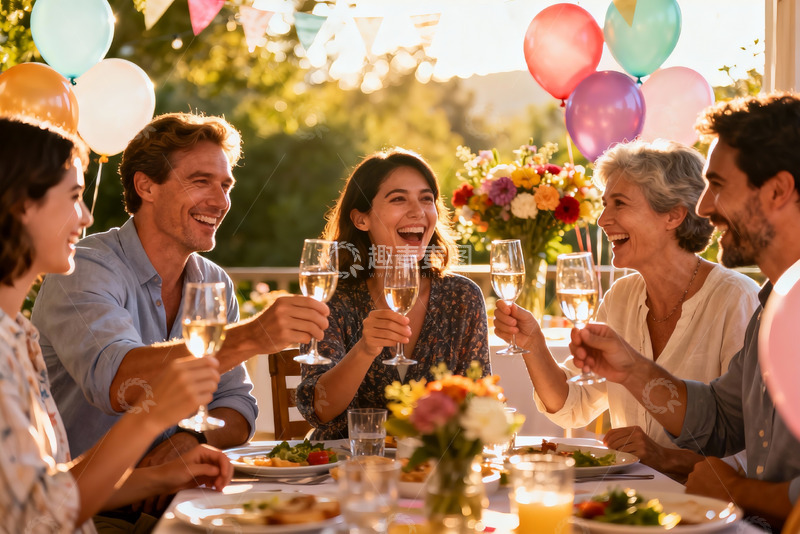 高清大图下载【趣麦麦图】户外聚会欢饮场景